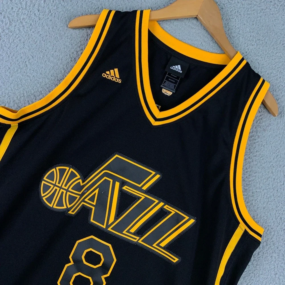 Adidas Utah Jazz Deron Williams Jersey Mens XL +2 Black Swingman NBA Basketball